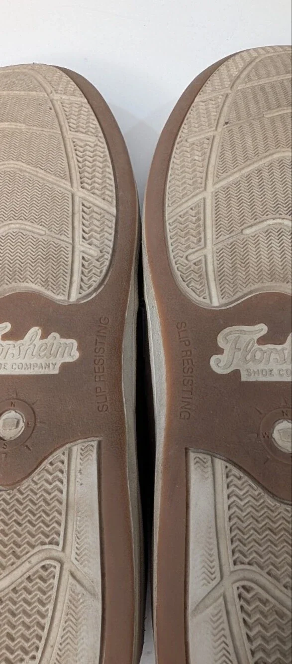 Florsheim Lakeside Oxford Boat Shoes Brown Nubick Leather Men's Size 13M